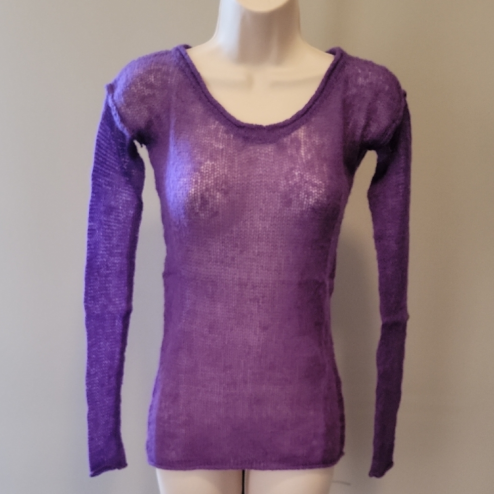 Alloy Women's Purple Knit Top